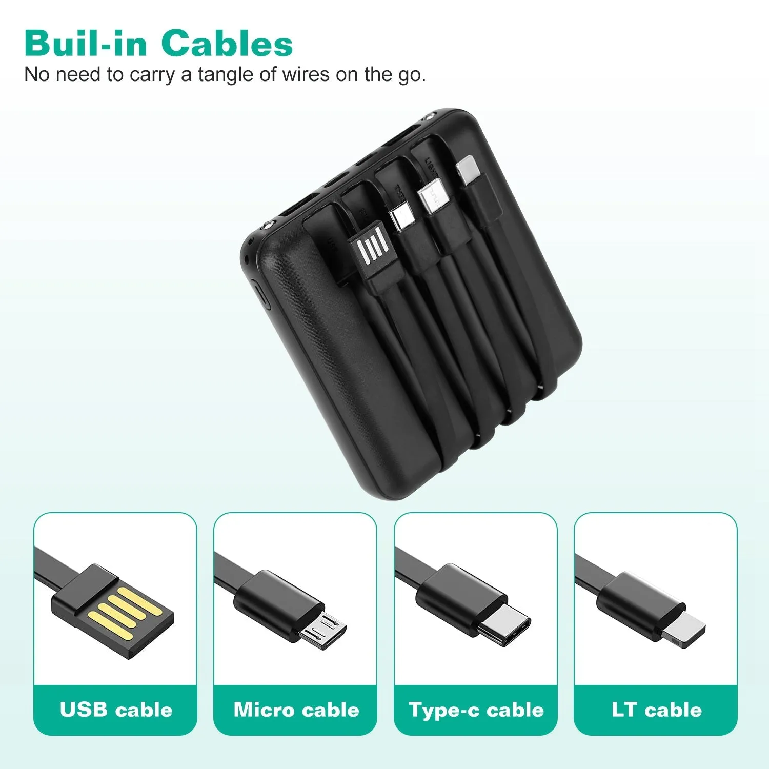 1000mAh Portable Charger Power Bank