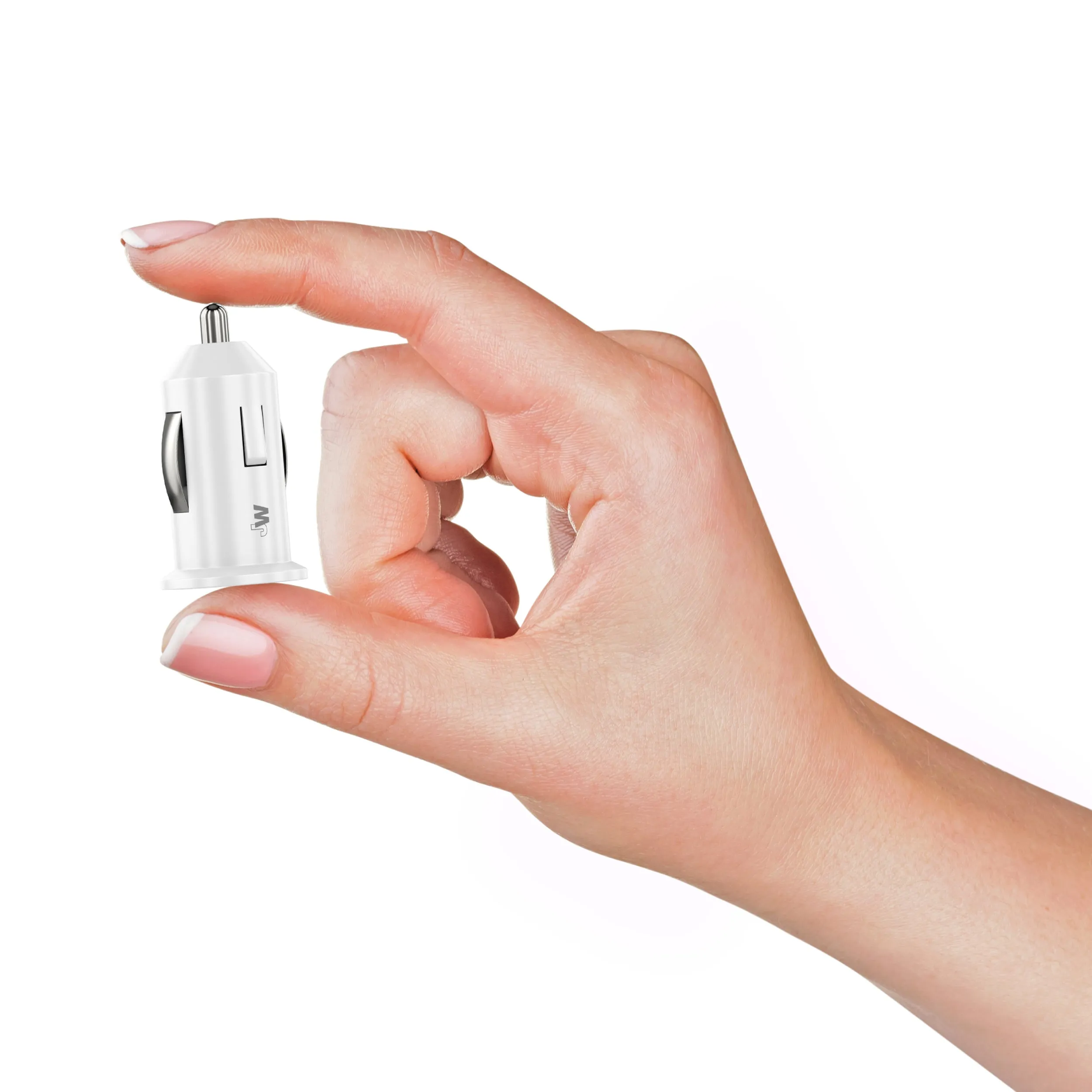 1.0A/5W 1-Port USB-A Car Charger - White