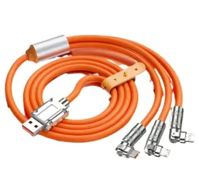 120W 180° Rotation Zinc Alloy Charging Cable (Single)