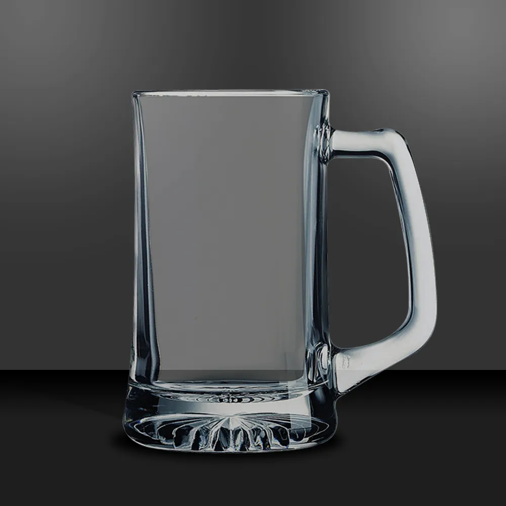 14 oz Glass Beer Mugs With Handles