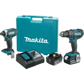 18-Volt LXT Lithium-Ion Cordless Combo Kit (2-Piece) Hammer Drill/Impact Driver w/ (2) Batteries (4.0Ah), Charger, Case
