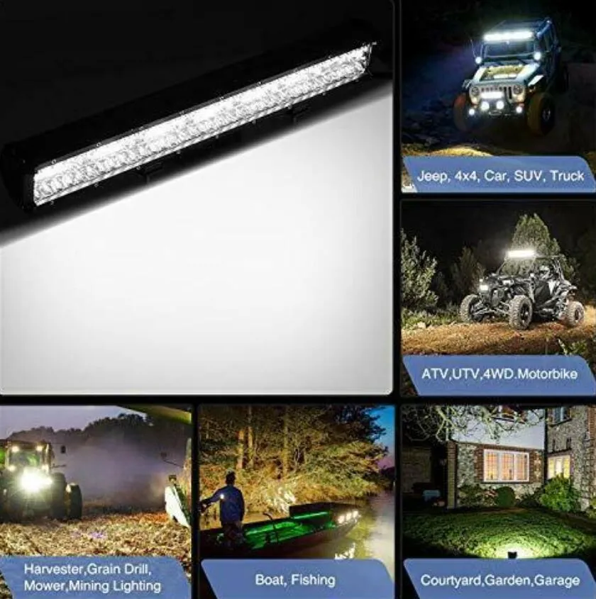 20 inch 420W LED Combo Beam Work Driving Light Bar Offroad Truck