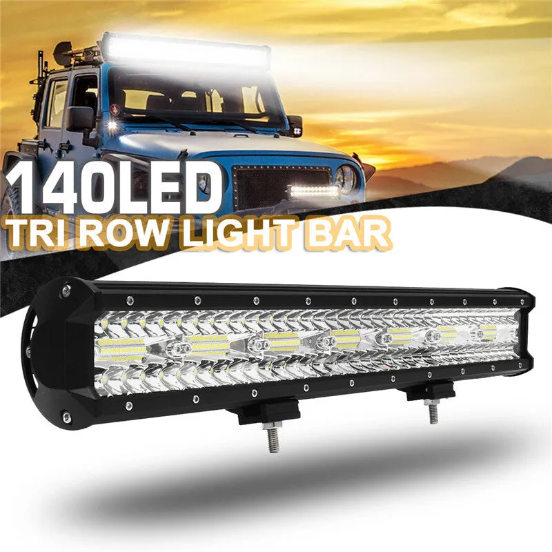 20 inch 420W LED Combo Beam Work Driving Light Bar Offroad Truck