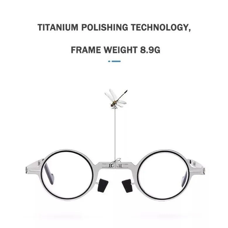 🔥2023 Hot Sell 🔥Ultra Light Titanium Material Screwless Foldable Reading Glasses