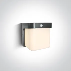 67492P/AN/W ANTHRACITE WALL LED SENSOR 12W WW IP54 230V