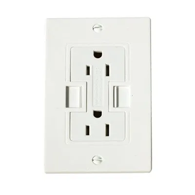 AC Outlet w/ USB Charging Outlets - White (POWER2U-W)