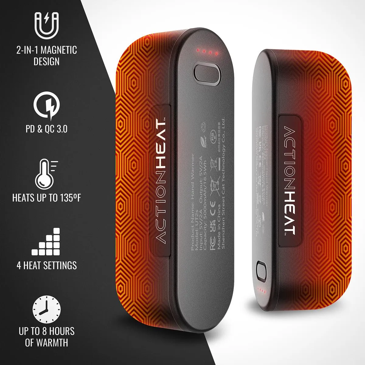 ActionHeat Magnetic Dual Electric Hand Warmer