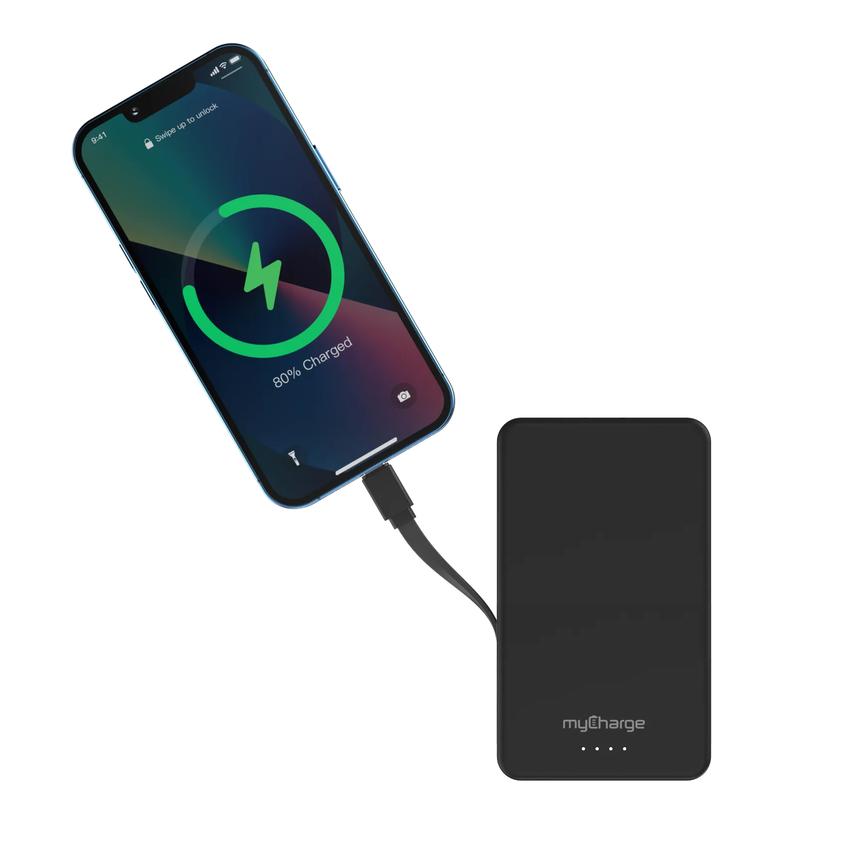 Amp™️ Max 20K Portable Charger W/Built-In Cable