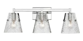 Analia Three Light Vanity in Chrome