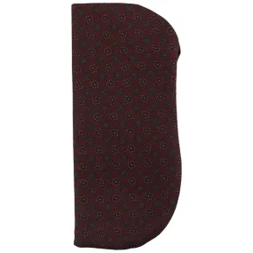 Ancient Madder Silk Glasses Case - Burgundy