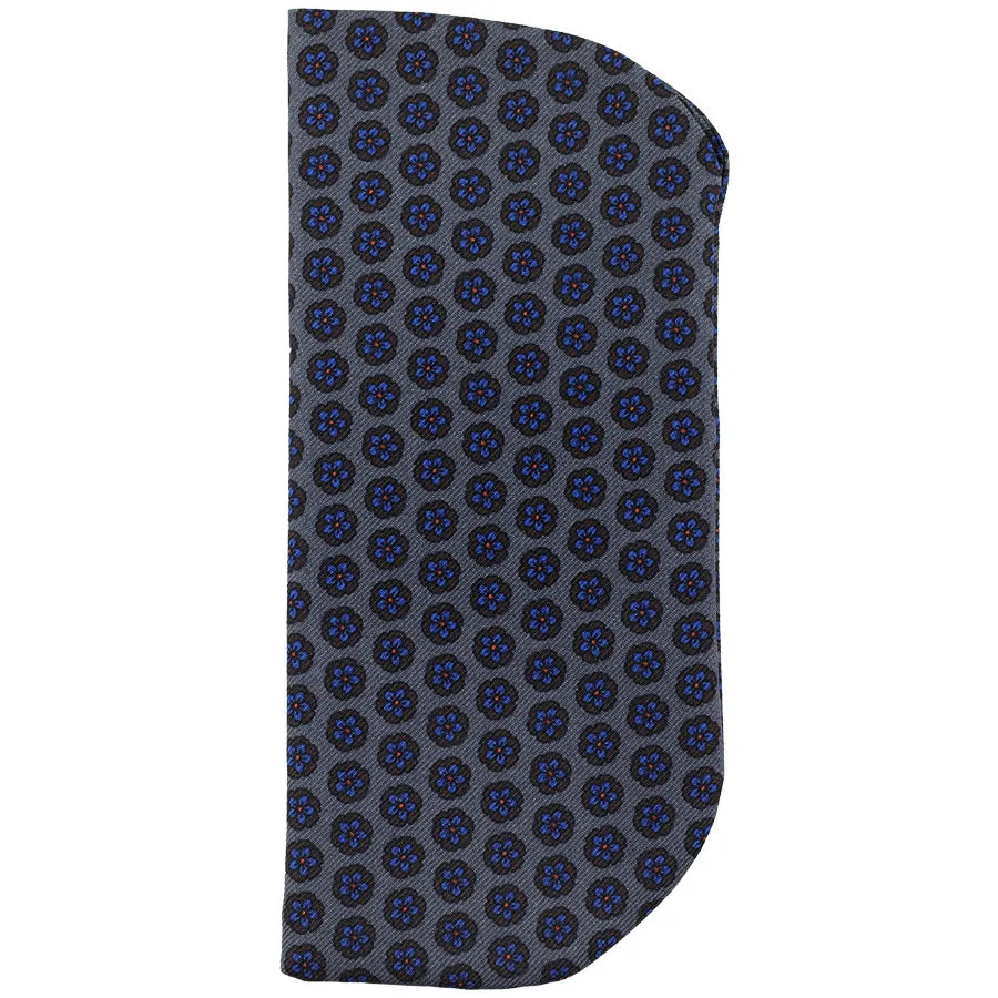 Ancient Madder Silk Glasses Case - Grey