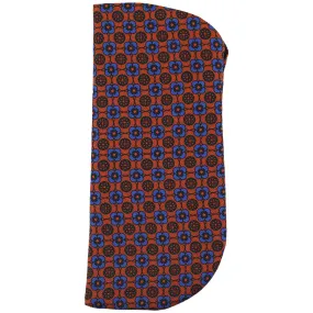Ancient Madder Silk Glasses Case - Terracotta