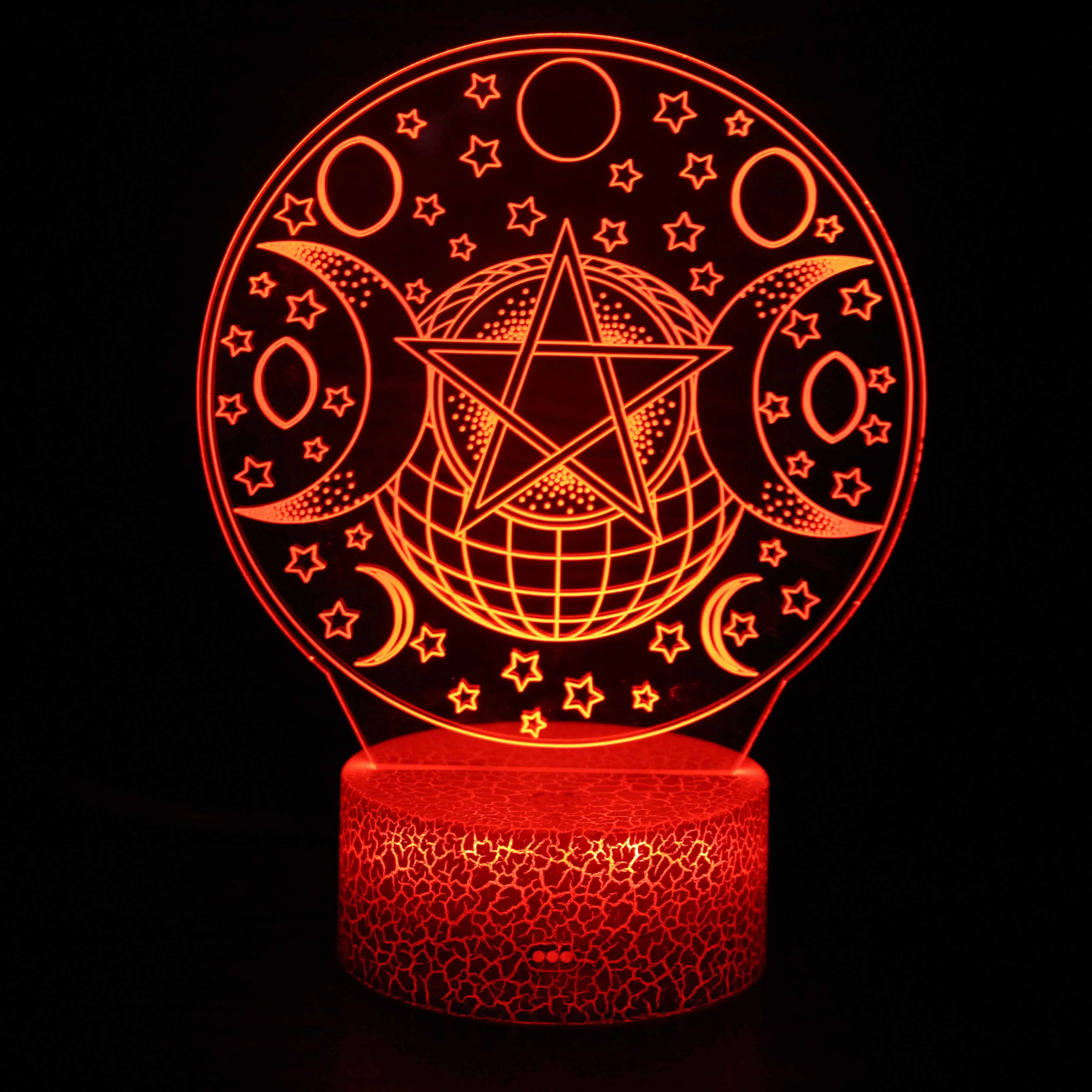 Anime Magic Card Girl Heart Series LED Night Light Magic Array Bedroom Desktop Decoration Decoration Toy Gift Sensor 3D Light