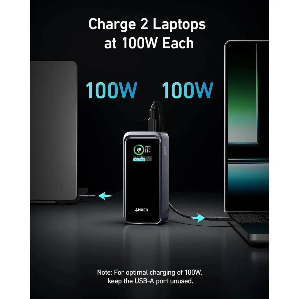 Anker Power Bank Powercore GanPrime 20000mAh 200W Fast Charge Portable Charger A1336