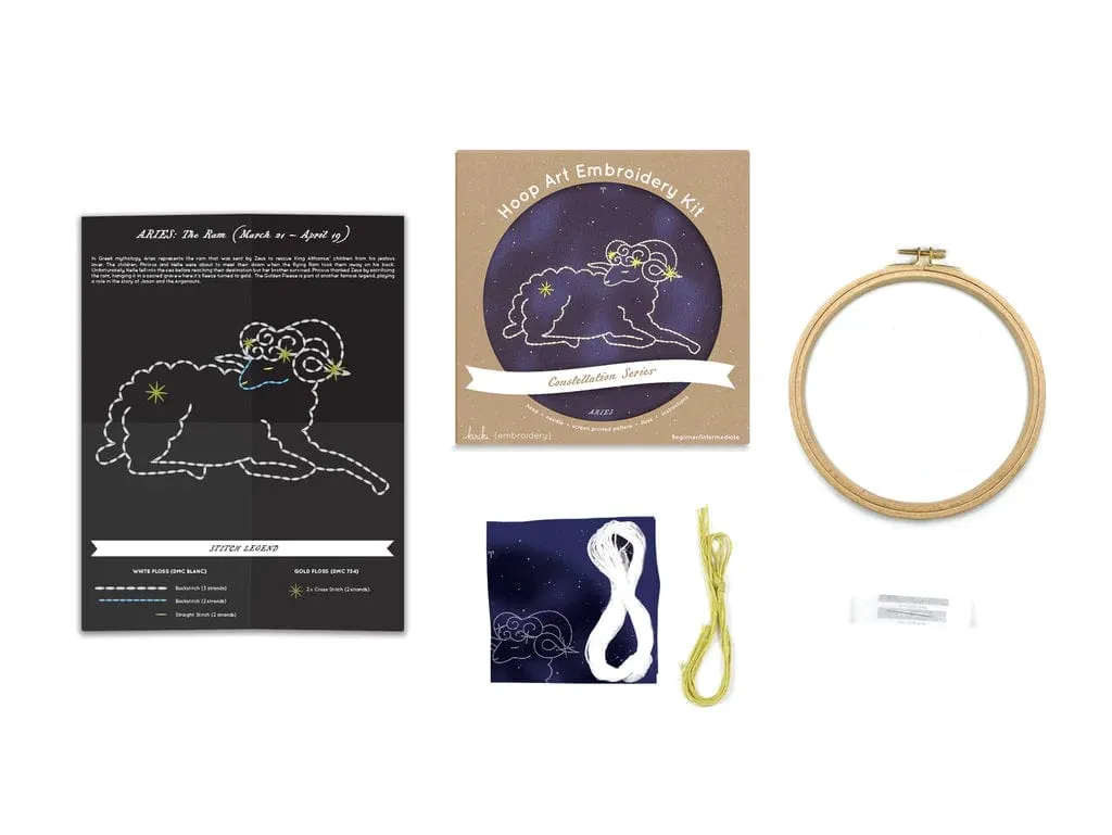 Aries Embroidery Kit - Constellation Series from Kiriki