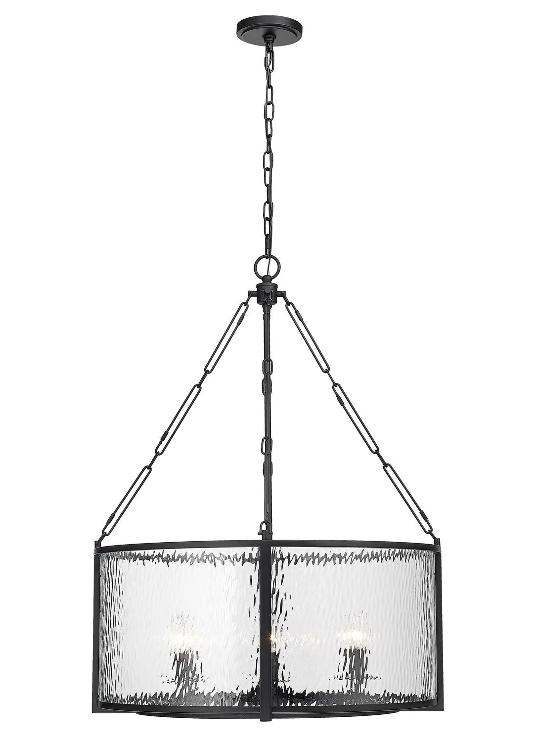 Barrington Six Light Pendant in Matte Black