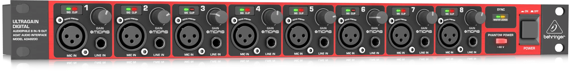 Behringer ADA8200 8-channel Microphone Preamp