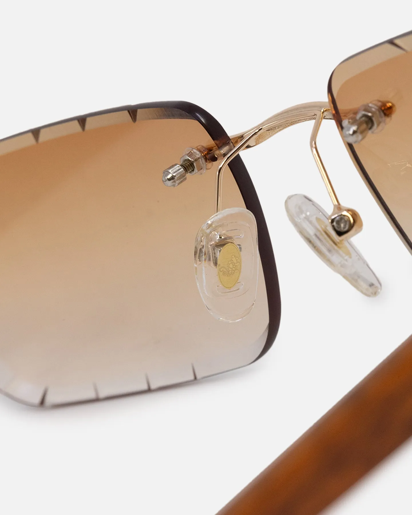 Belvoir & Co Diamond Cut Hampton Sunglasses Wood/Tea