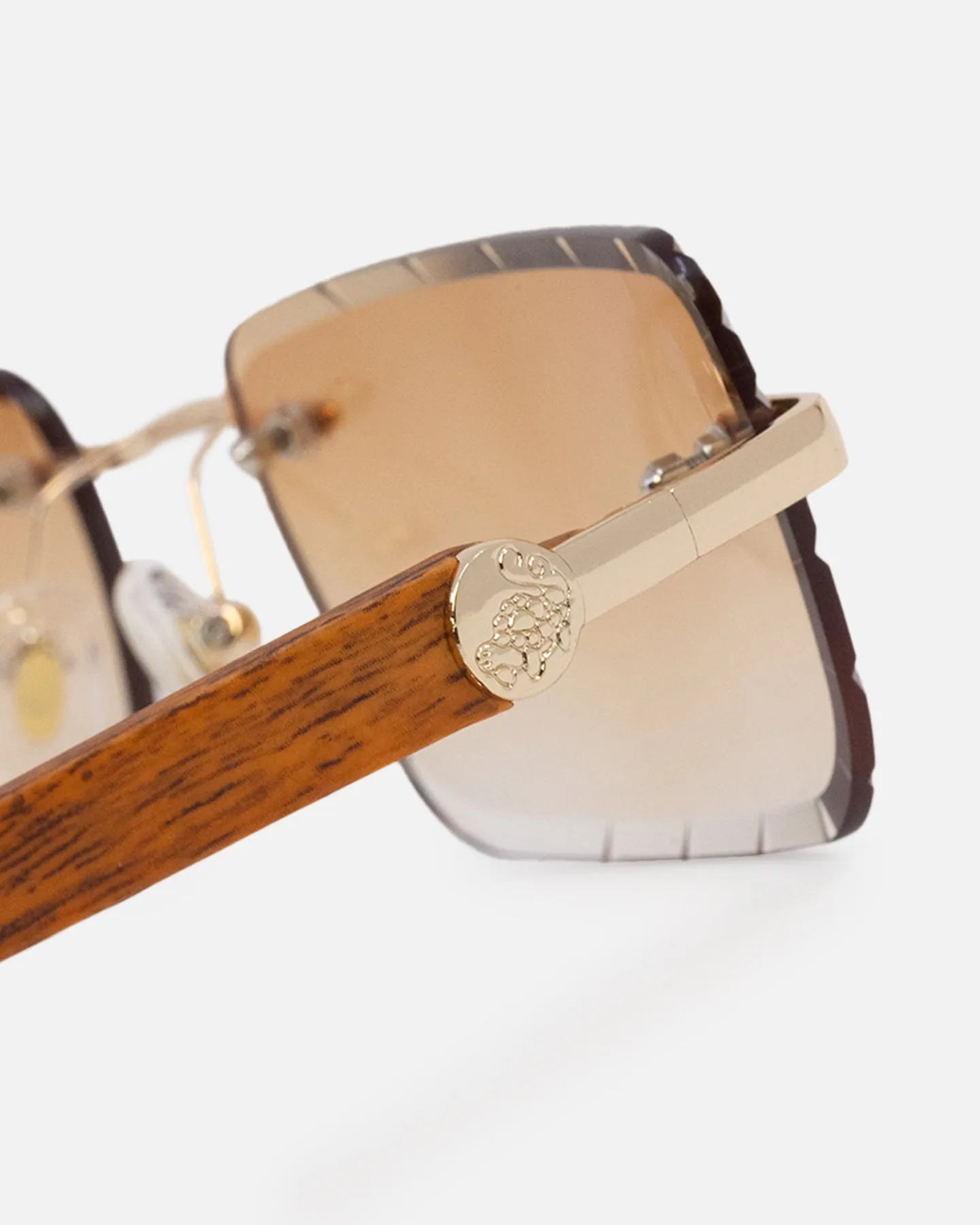 Belvoir & Co Diamond Cut Hampton Sunglasses Wood/Tea