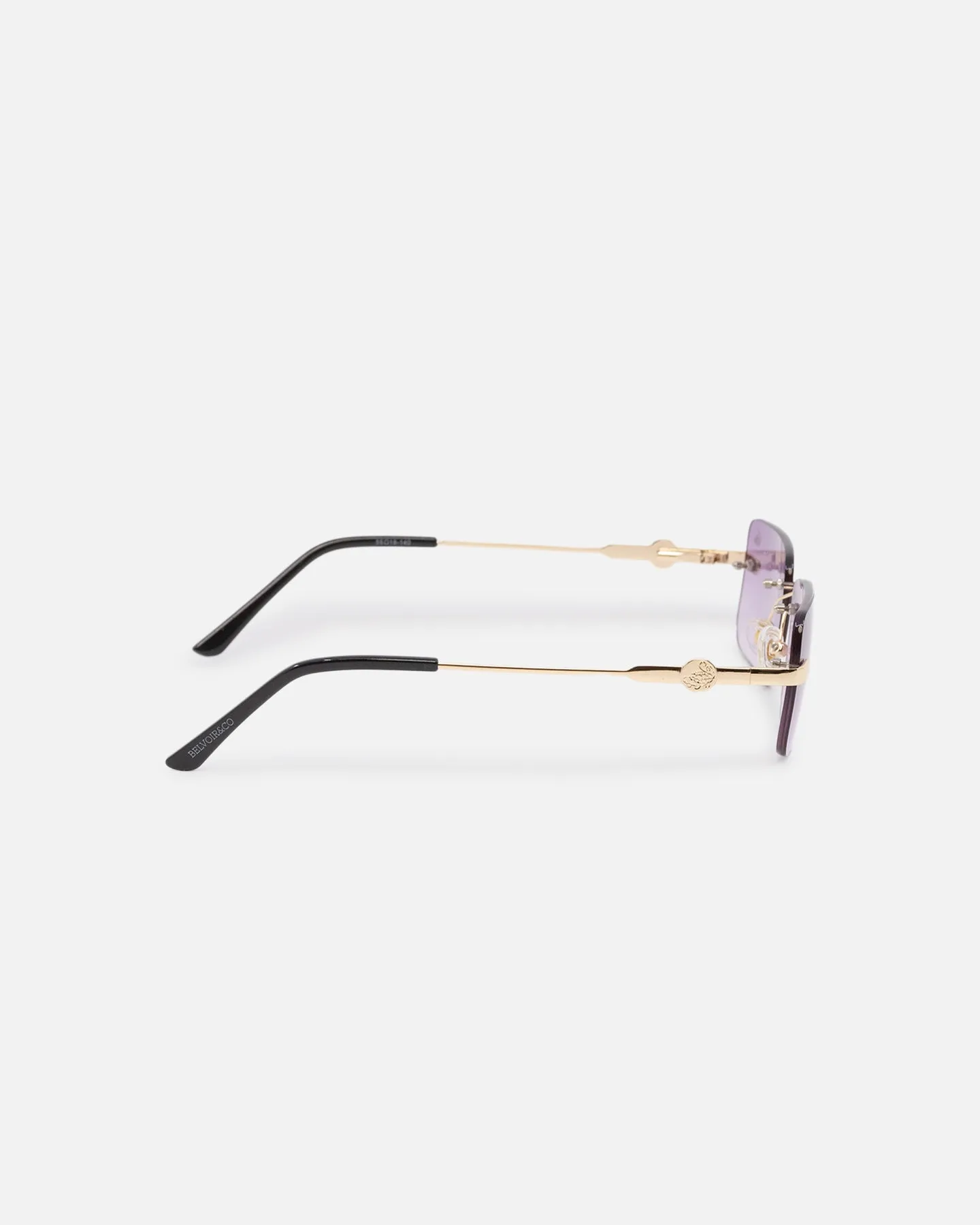 Belvoir & Co Hampton Sunglasses Purple/Gold