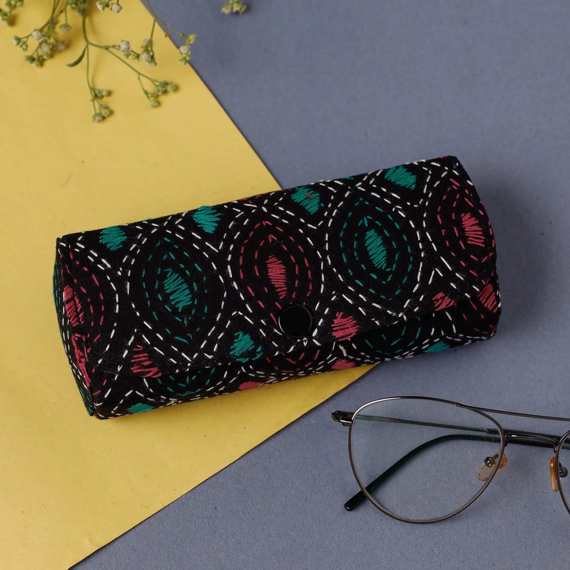 Bengal Kantha Work Handcrafted Spectacles Case