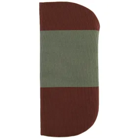 Block Stripe Repp Silk Glasses Case - Copper / Gold