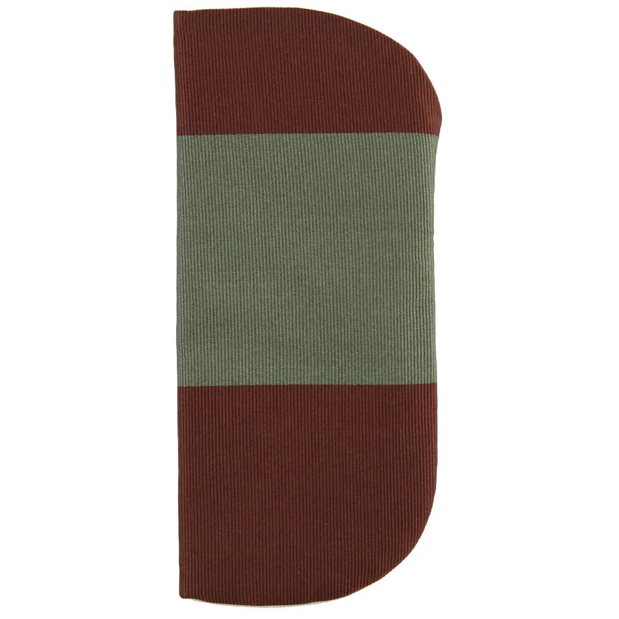 Block Stripe Repp Silk Glasses Case - Copper / Gold