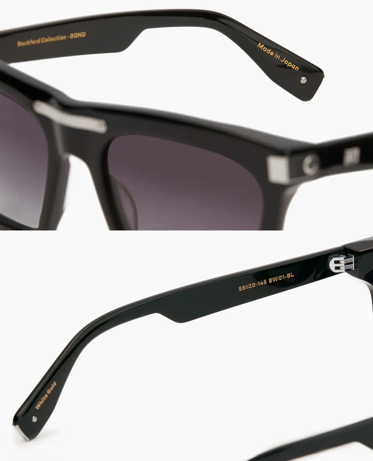 BOND Black Sunglasses by Rockford Collection