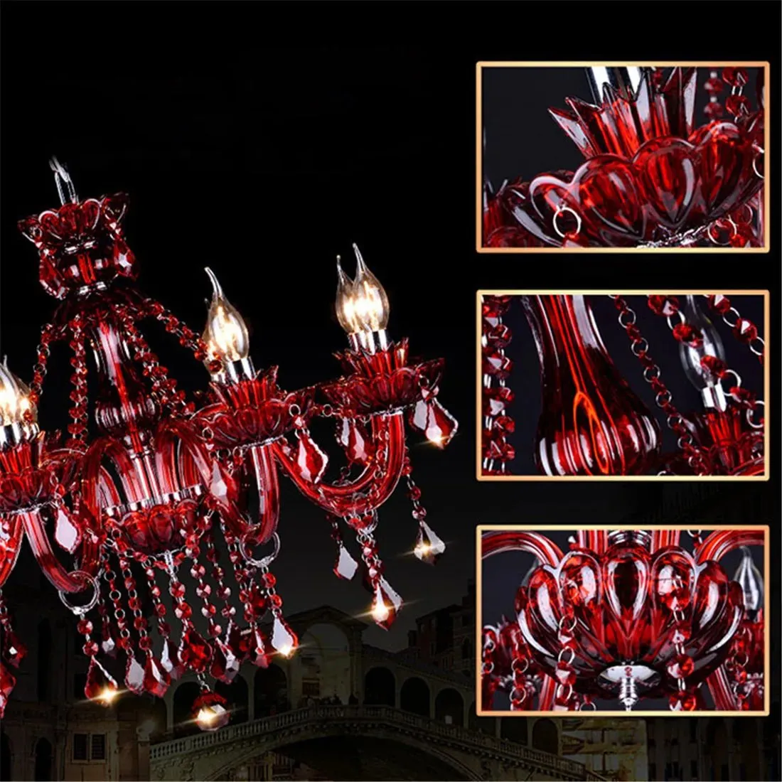 Brigitte Chandelier - Red