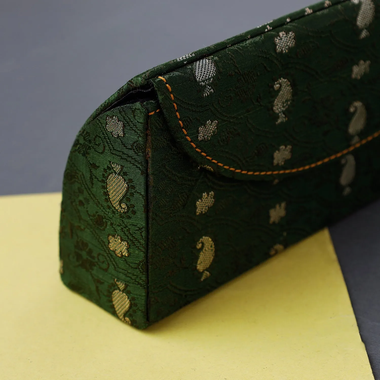 Brocade Silk Fabric Embellished Spectacle Case