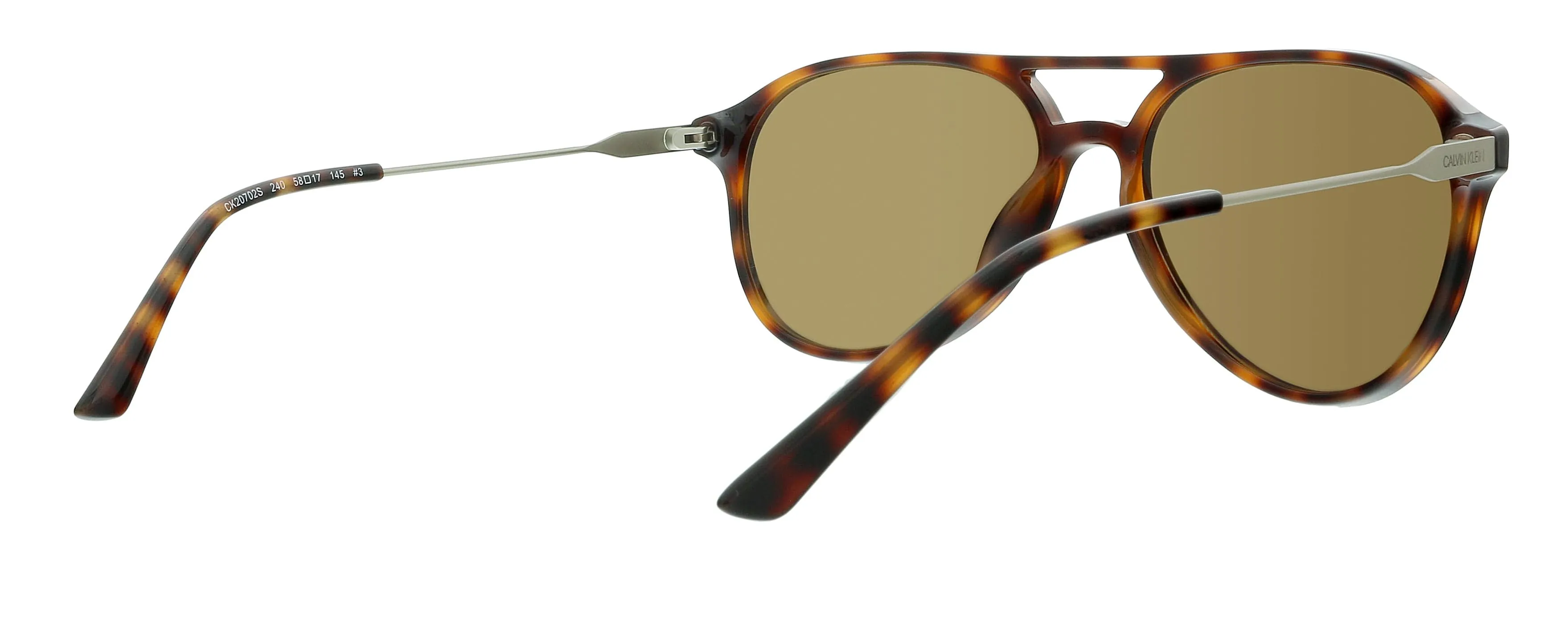 Calvin Klein CK20702S 240 Soft Tortoise Aviator Sunglasses