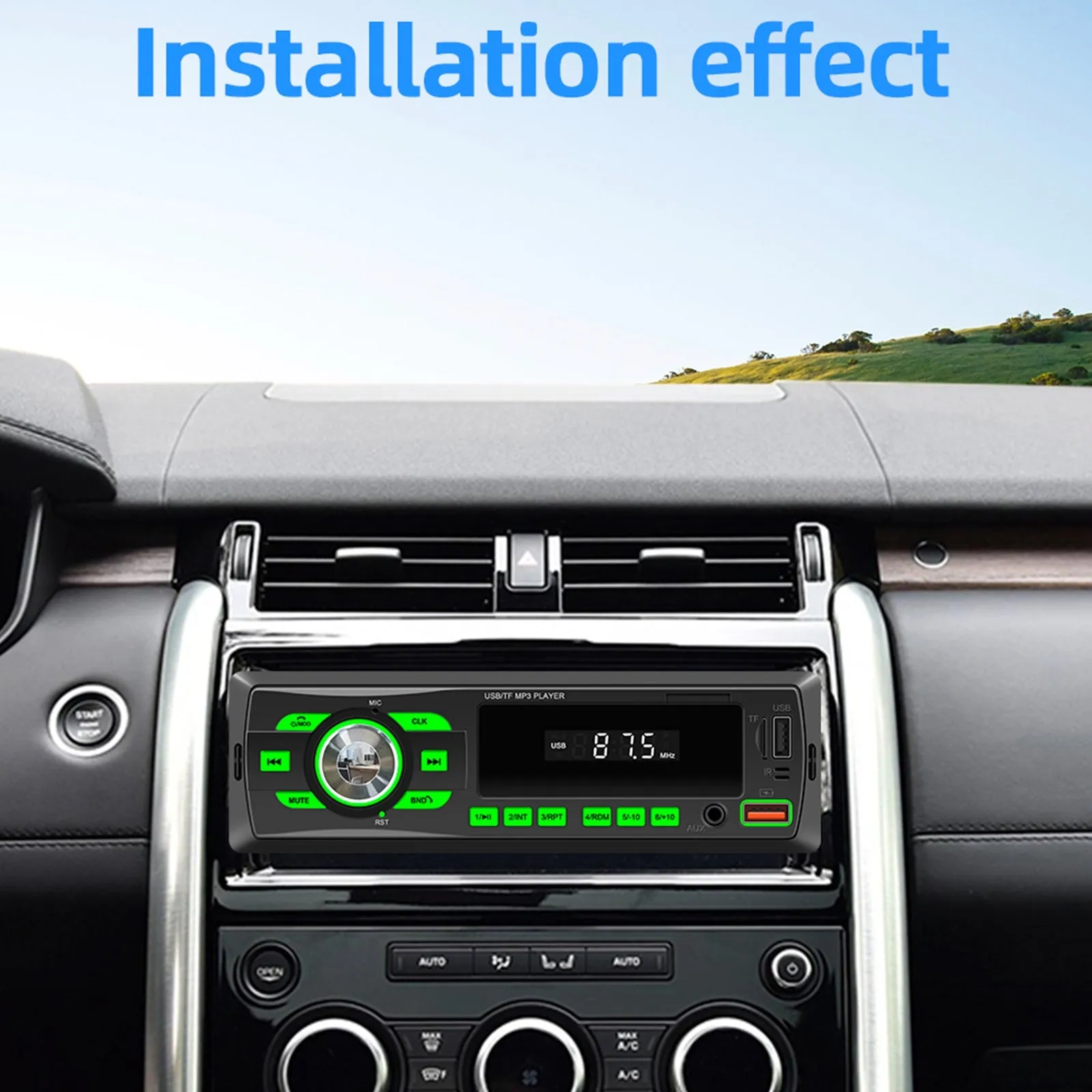 Car Mp3 Player with Bluetooth  5.0 Intelligent Voice Assistant