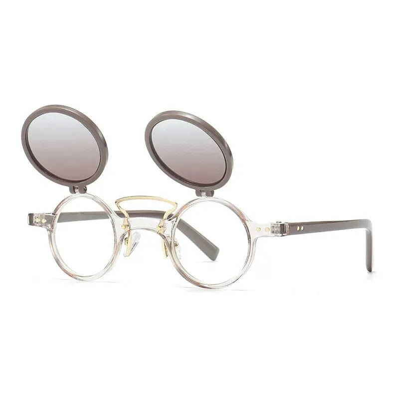 CCspace Unisex Full Rim Small Round Tr 90 Reading Glasses R57037