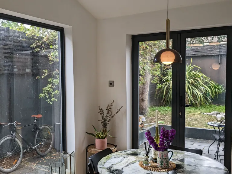 Charcoal grey glass dome ceiling light