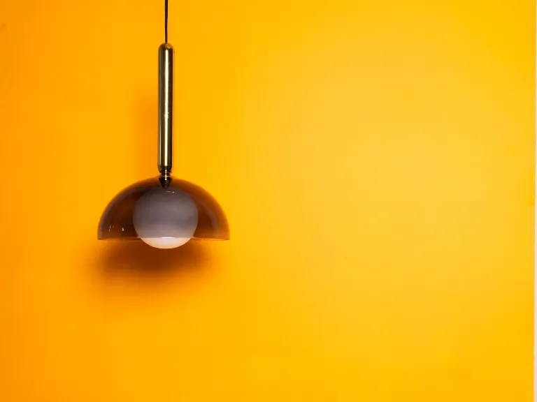 Charcoal grey glass dome ceiling light