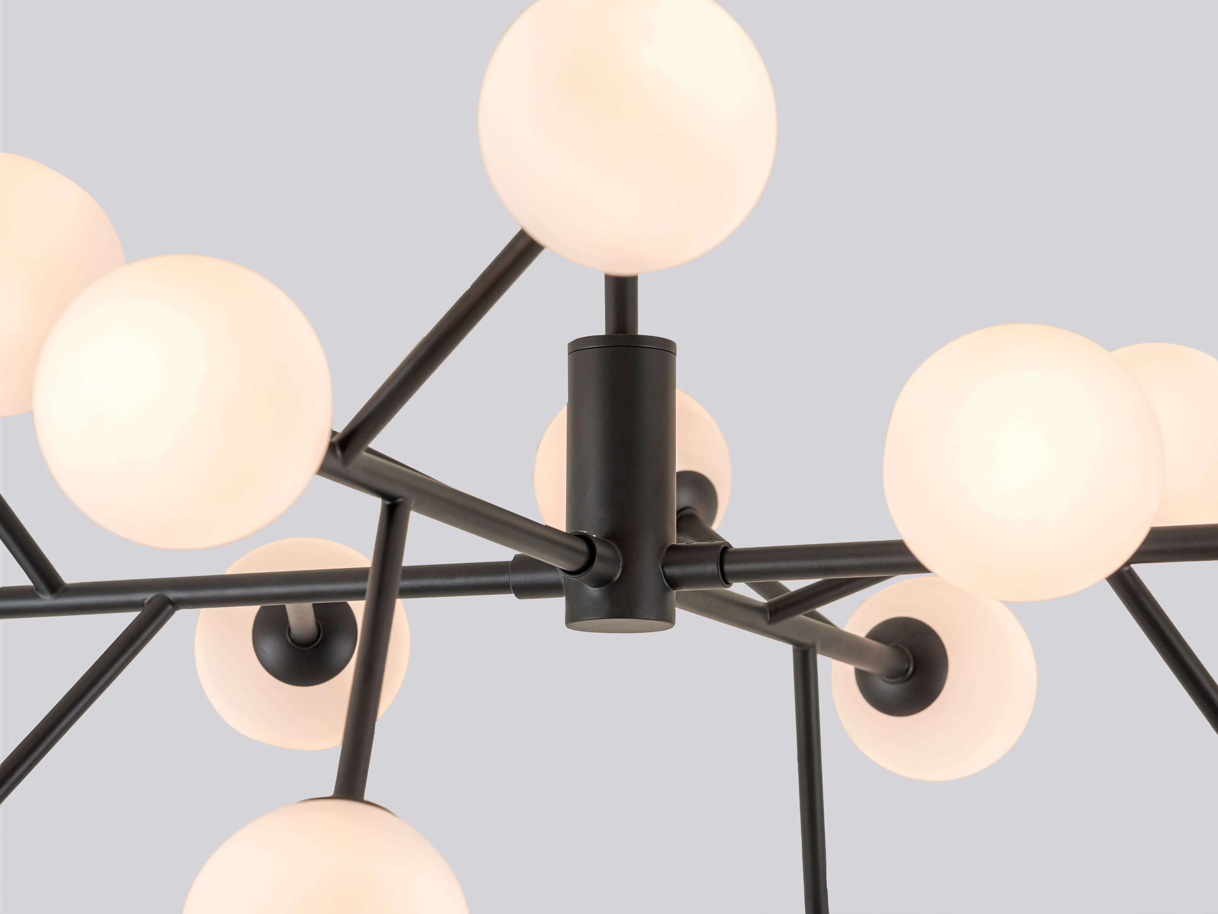 Charcoal grey sputnik flush ceiling light
