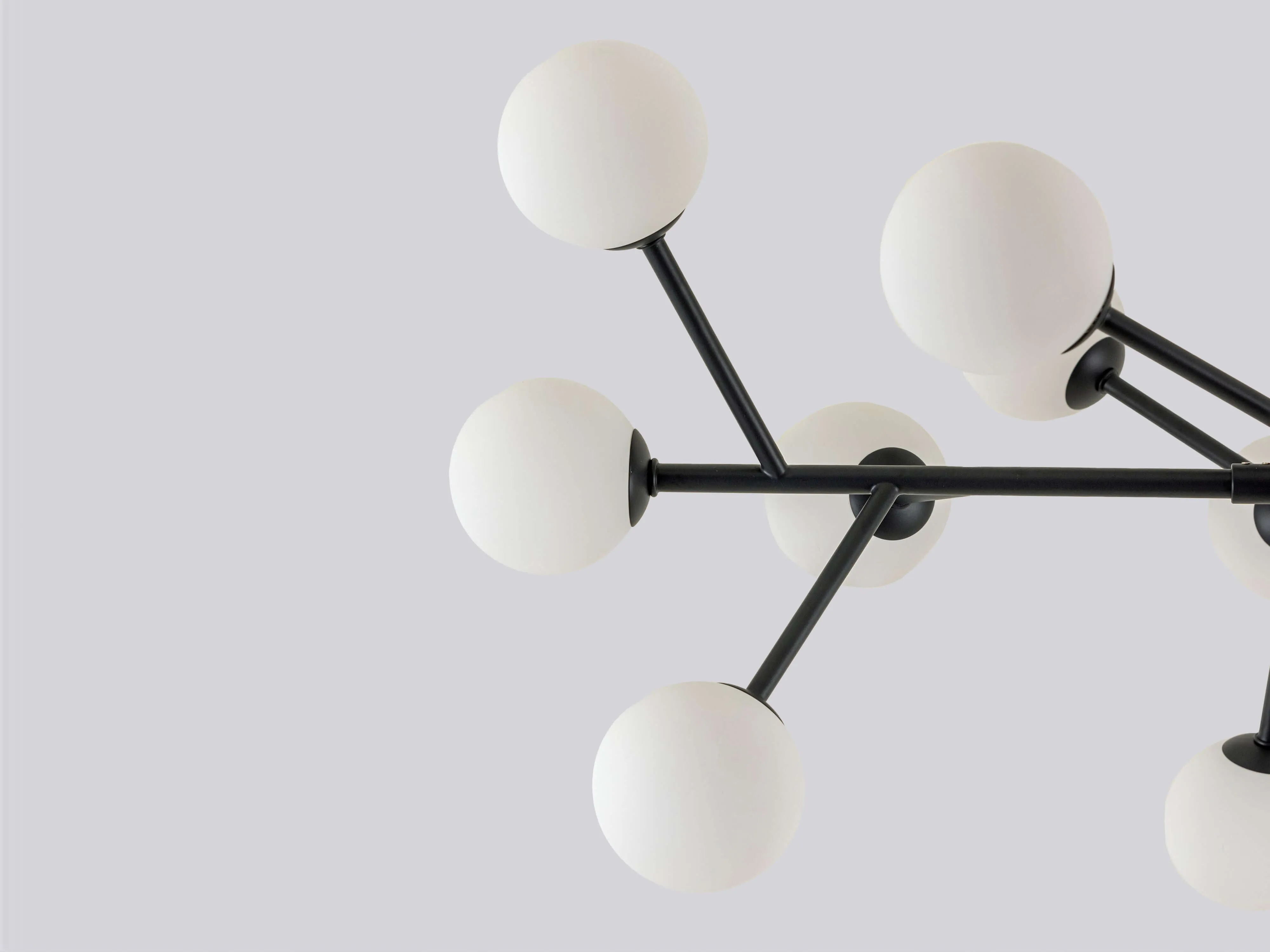 Charcoal grey sputnik flush ceiling light