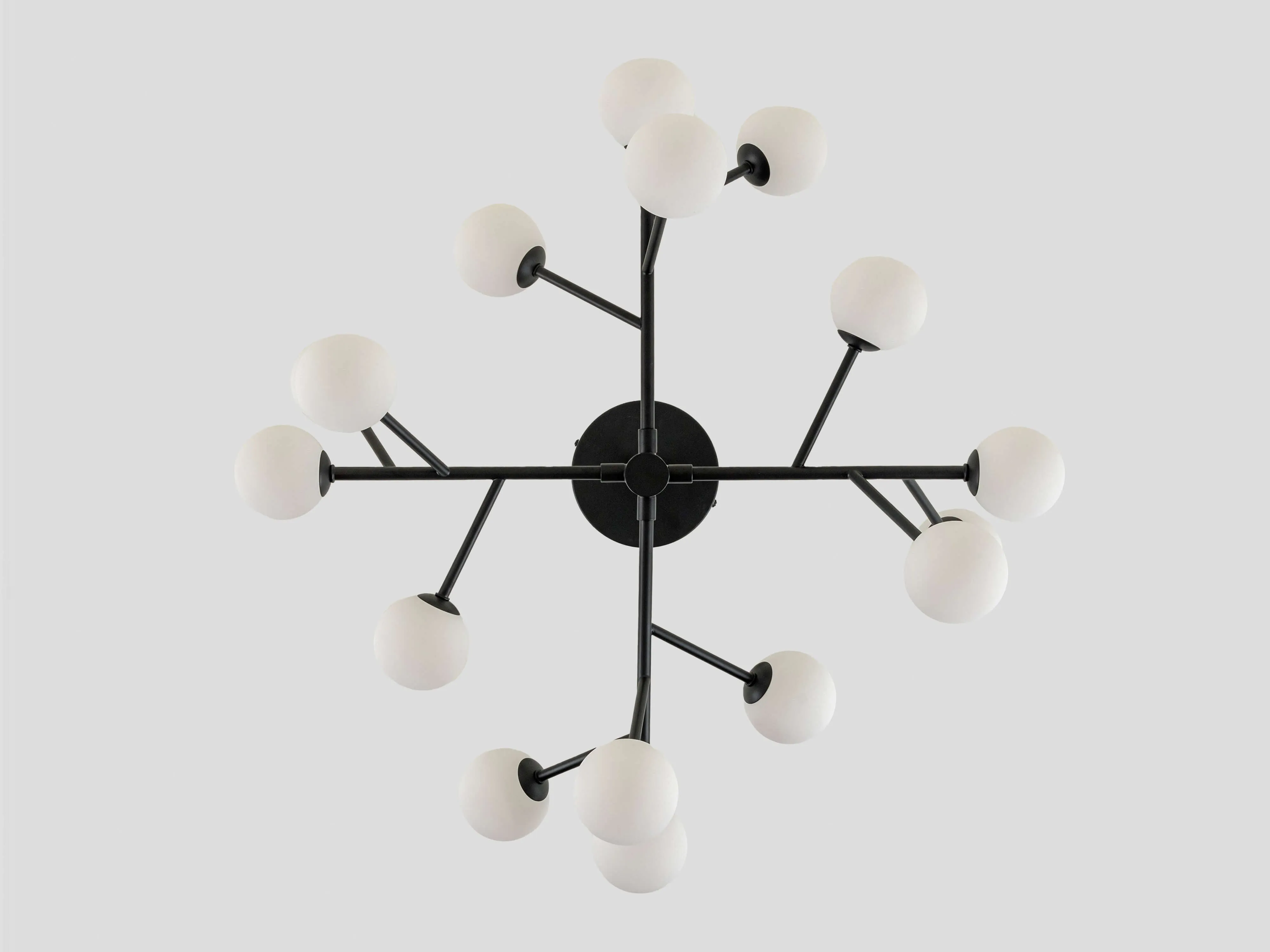 Charcoal grey sputnik flush ceiling light