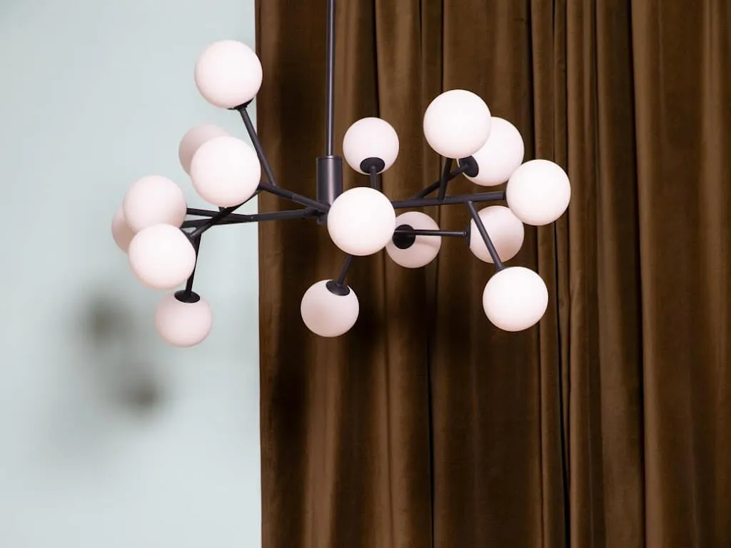 Charcoal grey sputnik flush ceiling light