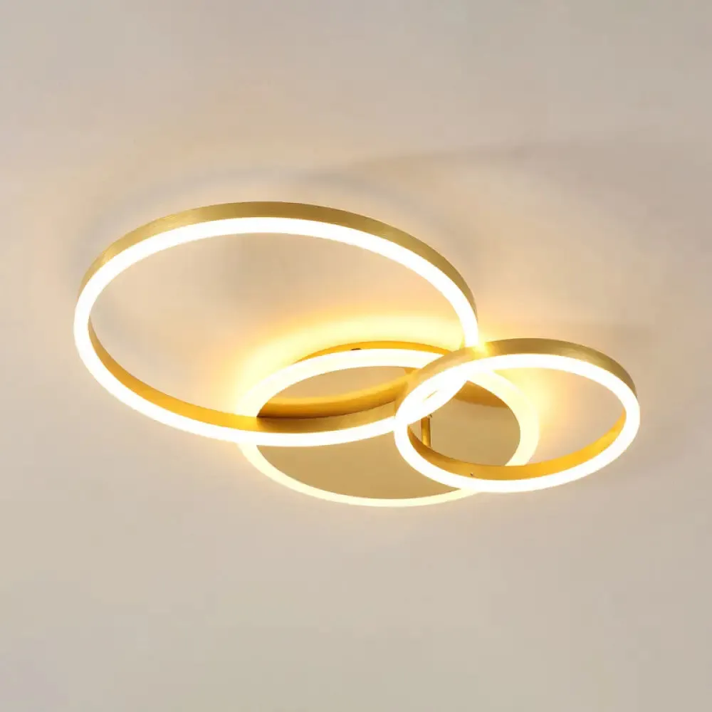 Contemporary Circle Flush Mount Ceiling Light for Living Room