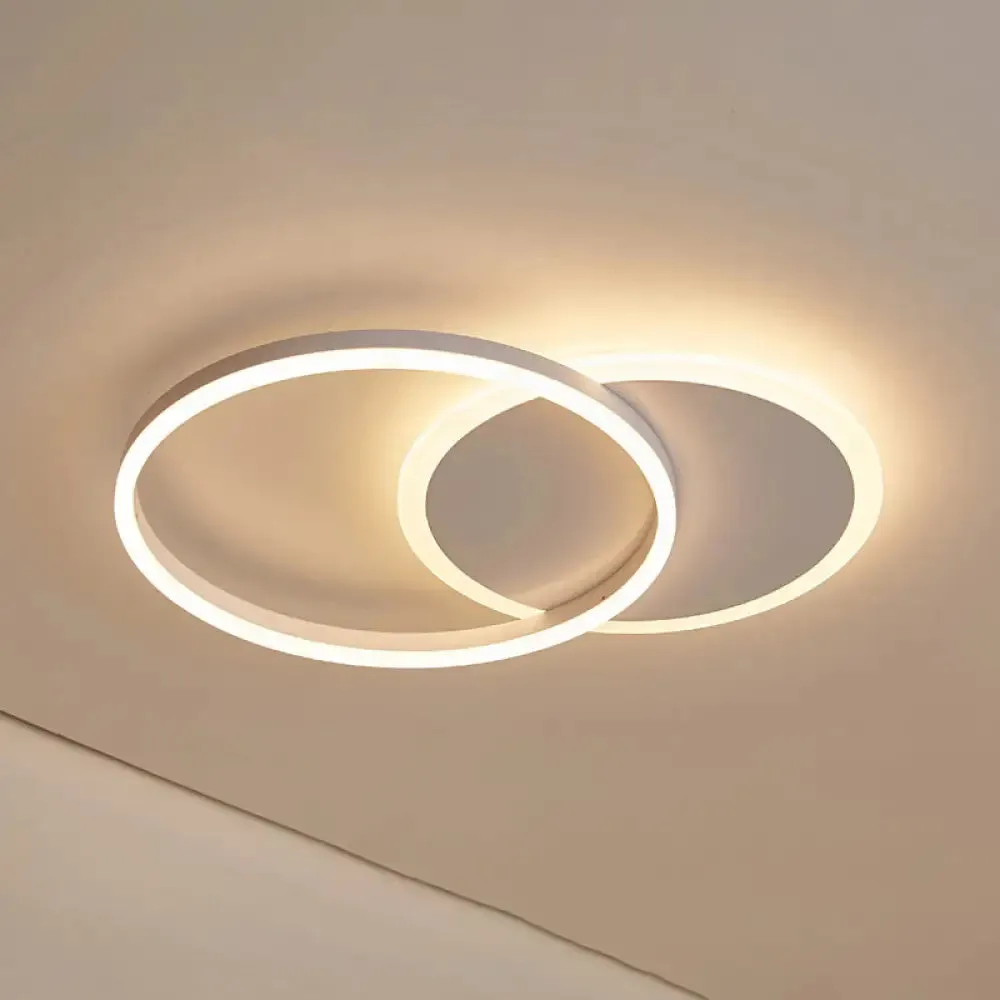 Contemporary Circle Flush Mount Ceiling Light for Living Room