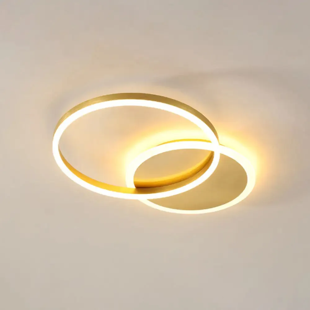 Contemporary Circle Flush Mount Ceiling Light for Living Room