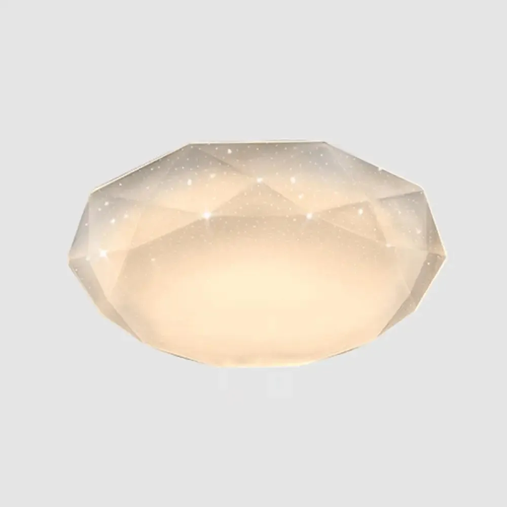 Contemporary Geometric Flush Mount Acrylic Ceiling Light for Bedroom