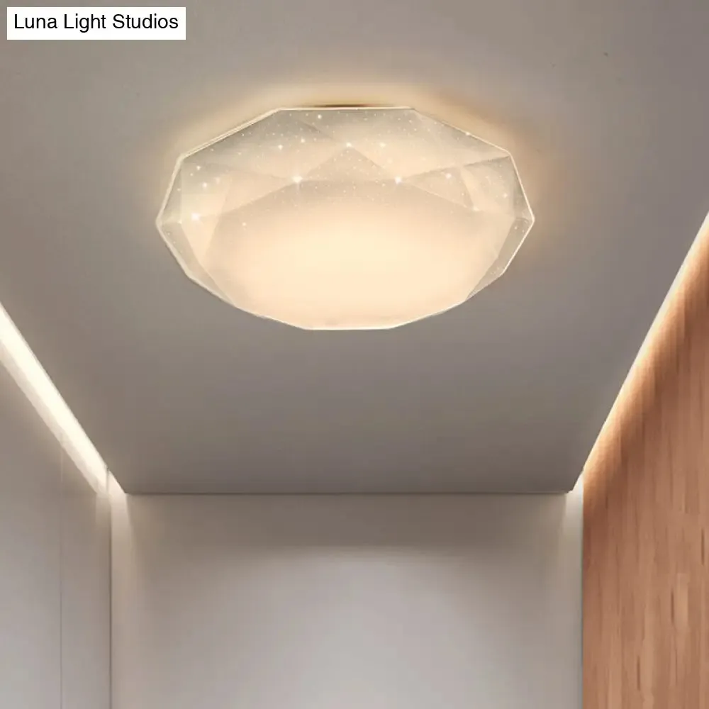 Contemporary Geometric Flush Mount Acrylic Ceiling Light for Bedroom