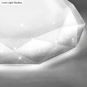 Contemporary Geometric Flush Mount Acrylic Ceiling Light for Bedroom