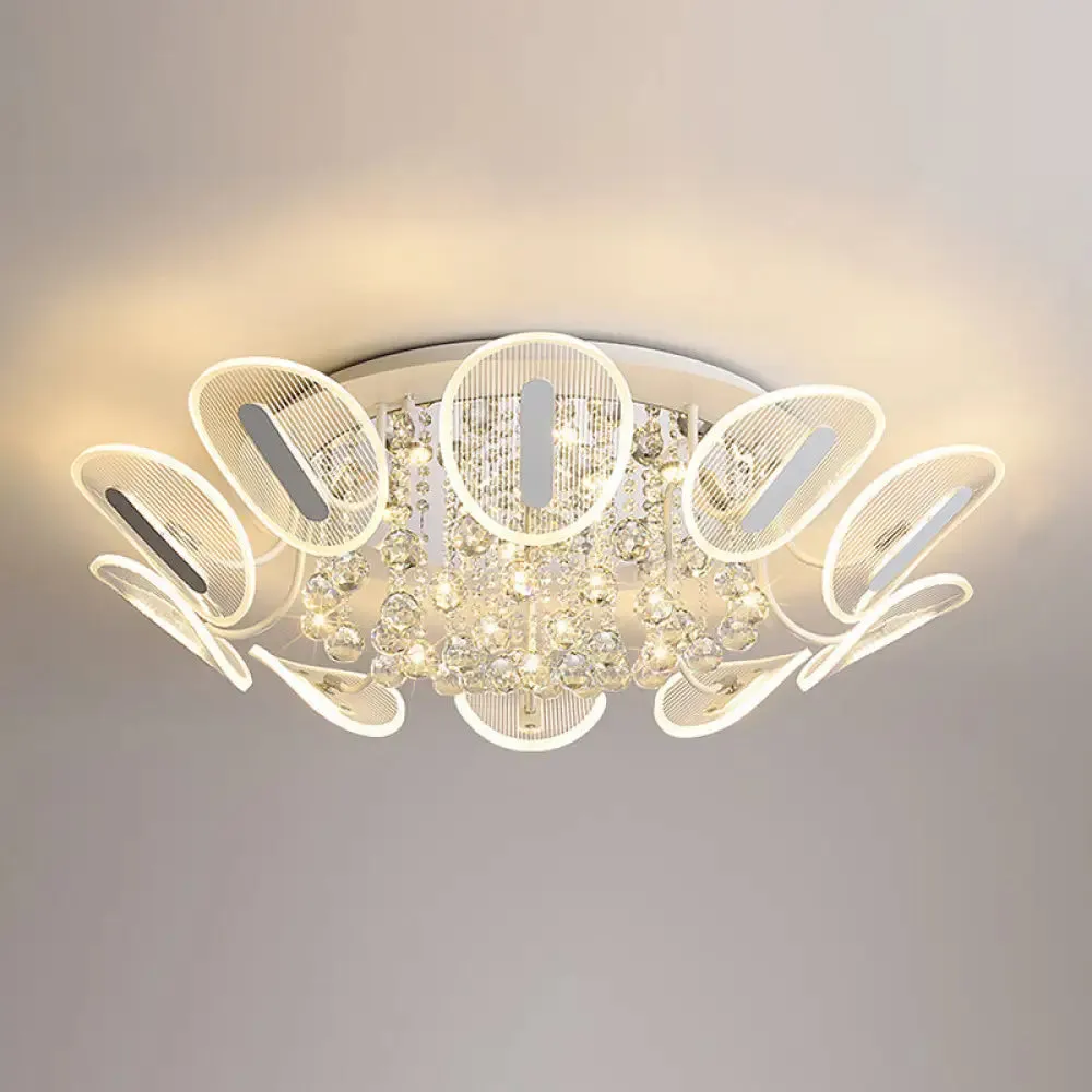 Contemporary Metal Flush Mount Ceiling Light for Bedroom