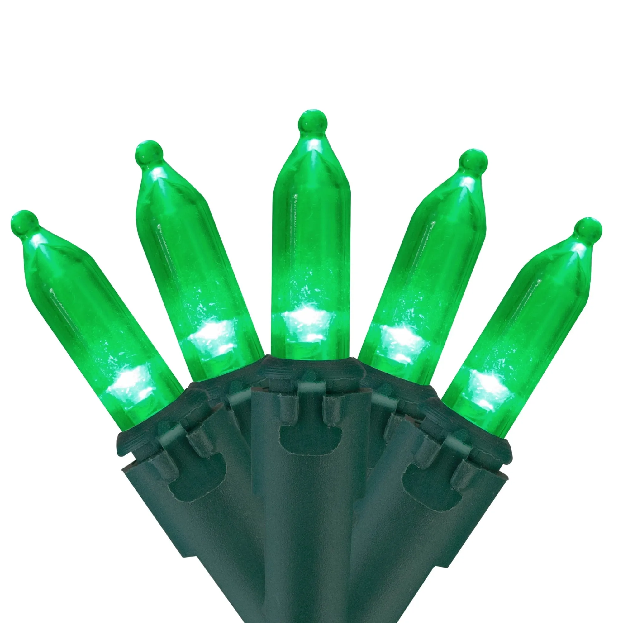 cozy 100ct LED Mini Christmas Lights Green - 33' Green Wire Green