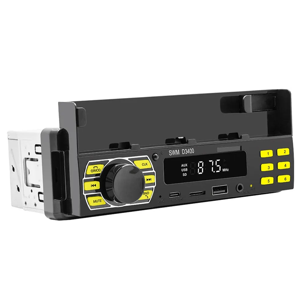 D3400 Car Stereo Multimedia MP3 Player AUX Hands-Free Calling Car