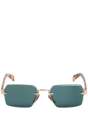 DB Eyewear by David Beckham   DB squared metal sunglasses 