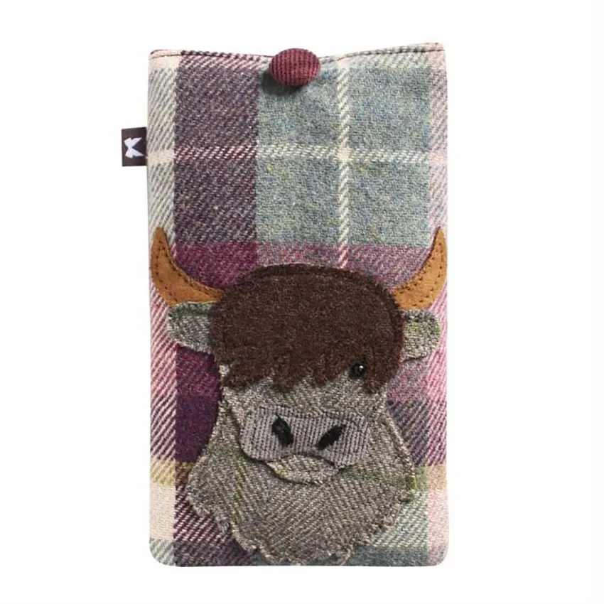 Earth Squared Tweed Applique Eyeglass Case